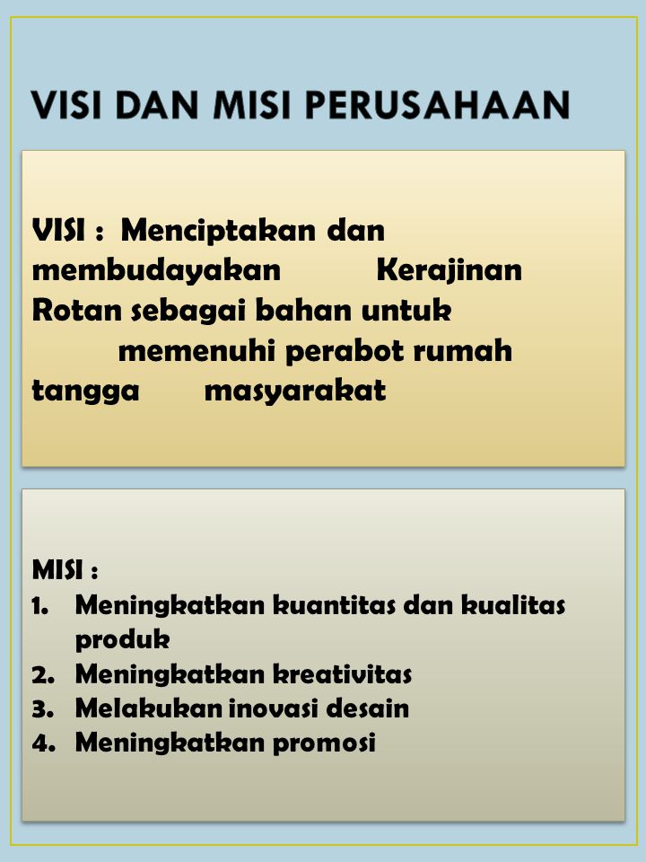 Detail Contoh Visi Misi Perusahaan Dagang Nomer 22