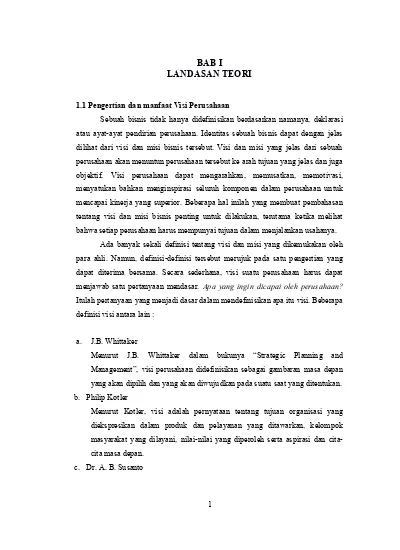 Detail Contoh Visi Perusahaan Nomer 26
