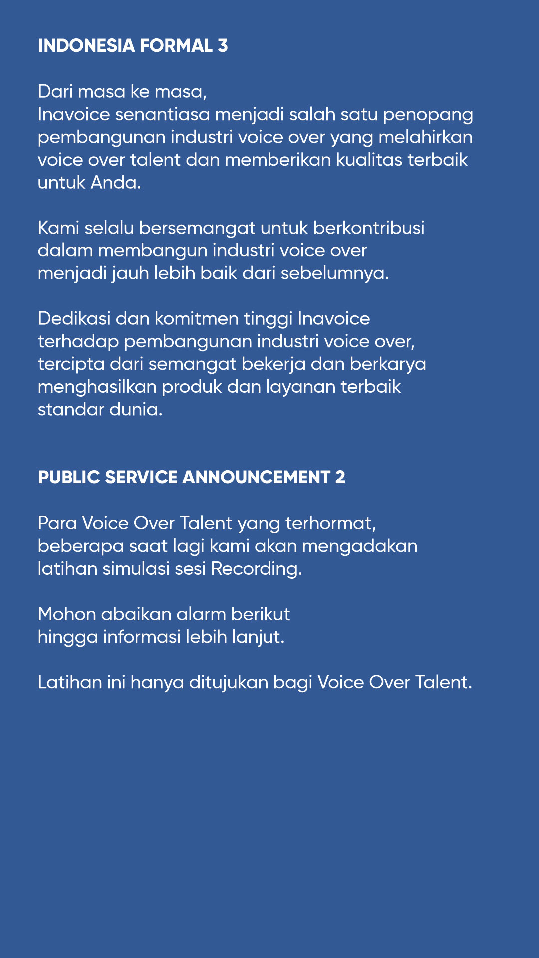 Detail Contoh Voice Over Nomer 12
