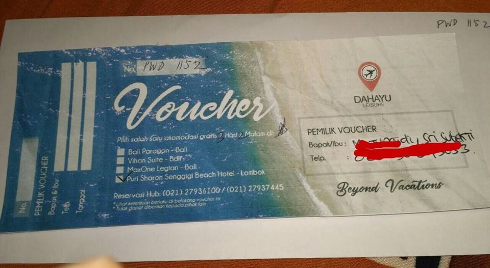 Detail Contoh Voucher Hotel Nomer 14