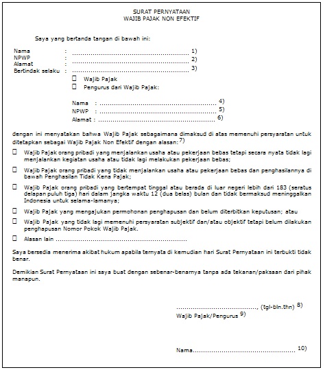 Detail Contoh Wajib Pajak Nomer 14