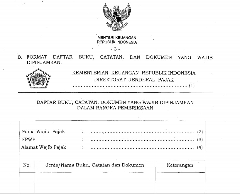 Detail Contoh Wajib Pajak Nomer 21