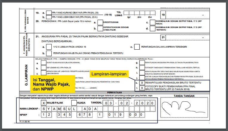 Detail Contoh Wajib Pajak Nomer 36