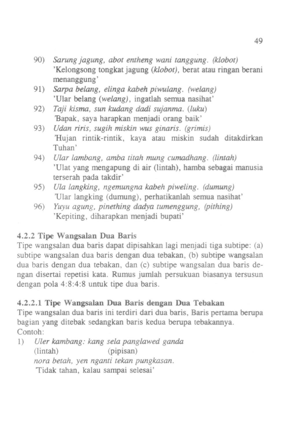 Detail Contoh Wangsalan Lamba Nomer 18