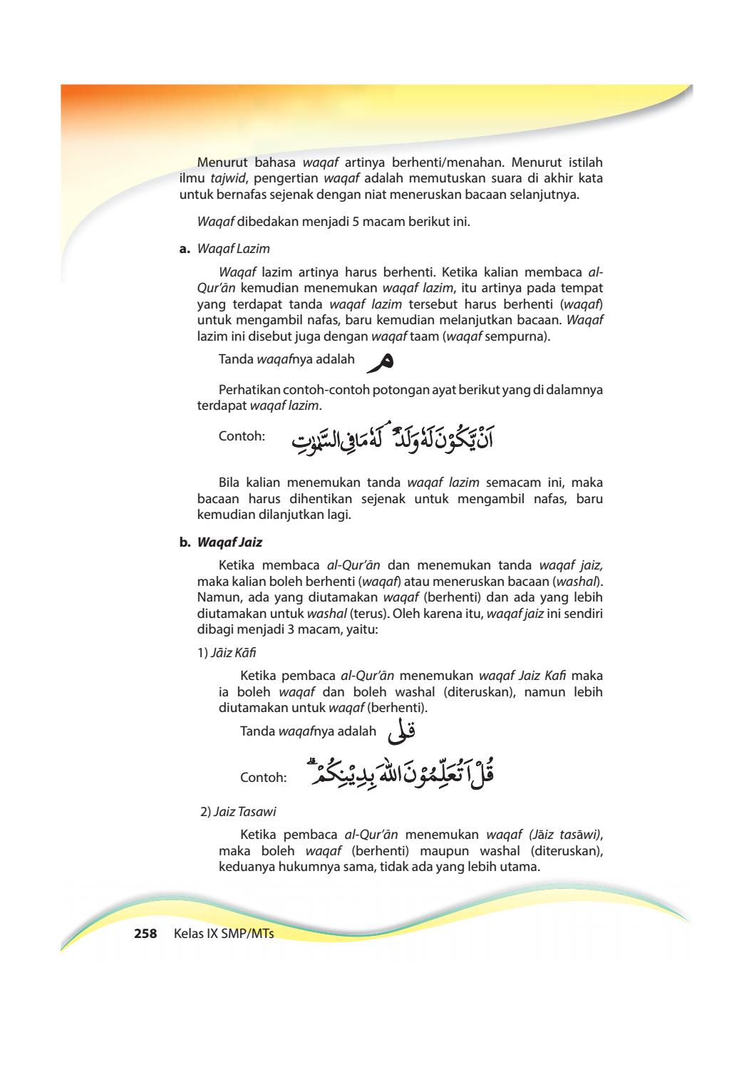 Detail Contoh Waqaf Jaiz Nomer 57