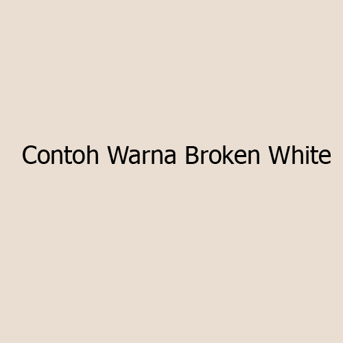 Detail Contoh Warna Broken White Nomer 11