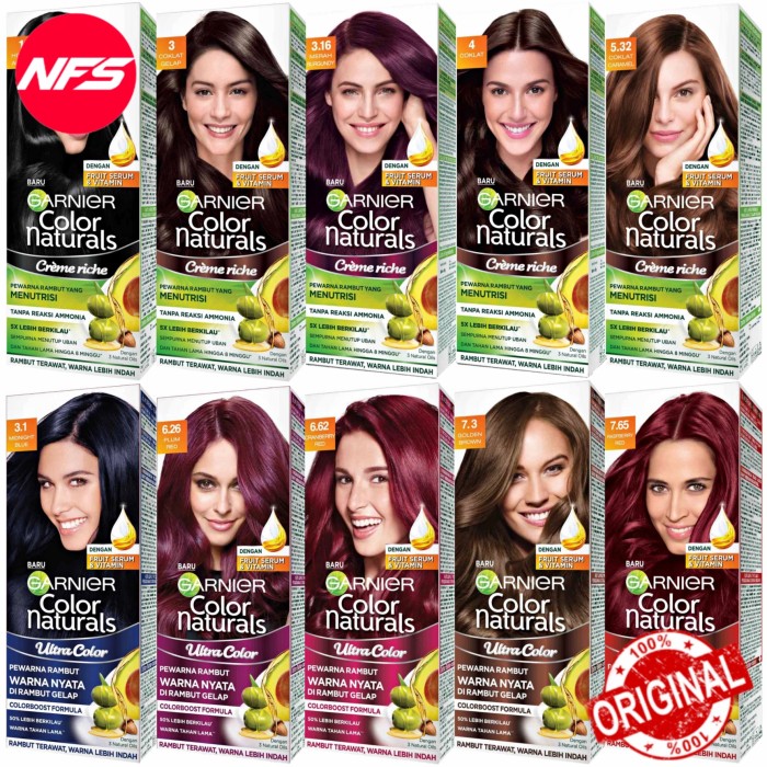 Detail Contoh Warna Garnier Color Natural Nomer 29