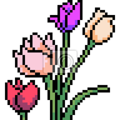 Detail Pixel Art Blume Nomer 5