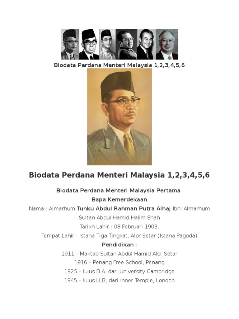 Detail Gambar Perdana Menteri Malaysia 1 Nomer 6