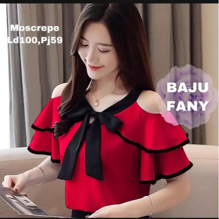 Detail Gambar Perempuan Baju Atasan Panjang Warna Merah Muda Nomer 30