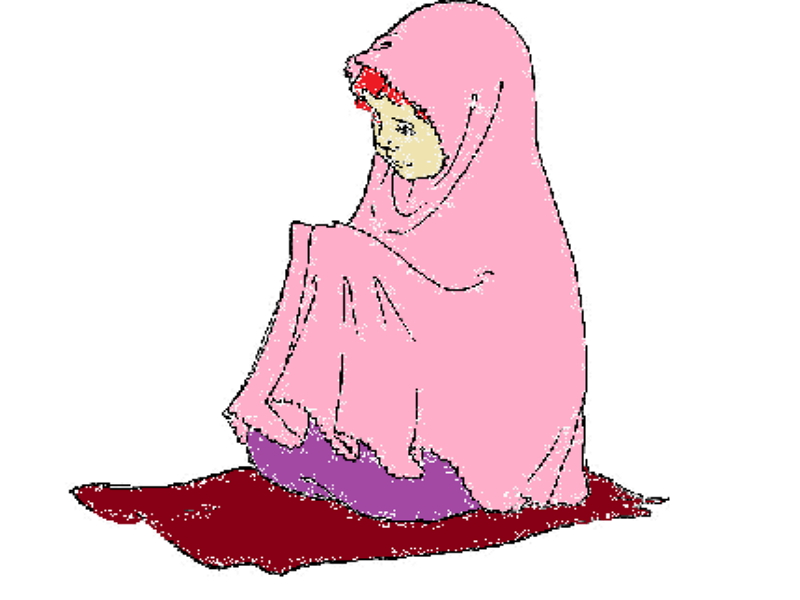Detail Gambar Perempuan Berdoa Animasi Nomer 9
