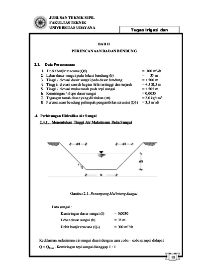 Detail Gambar Perencanaan Bendung Nomer 18