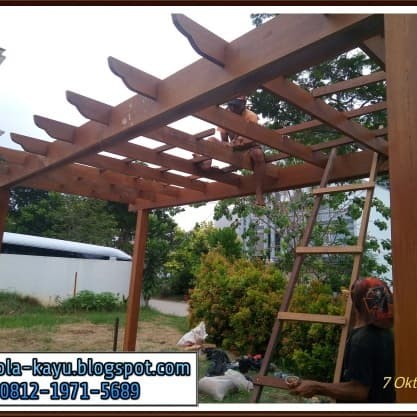 Detail Gambar Pergola Kayu Nomer 22