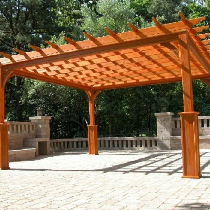 Detail Gambar Pergola Kayu Nomer 4