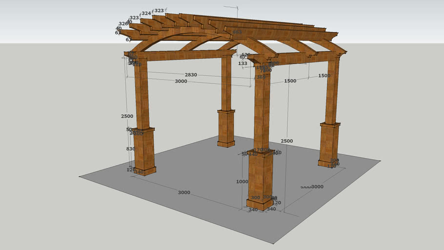 Detail Gambar Pergola Kayu Nomer 43