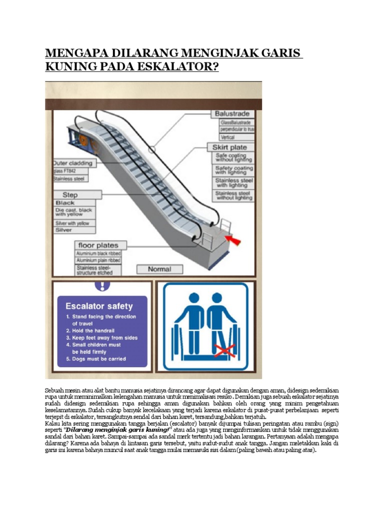 Detail Gambar Peringatan Di Eskalator Nomer 35