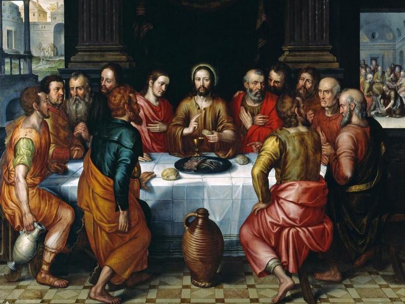 Detail Gambar Perjamuan Kudus Tuhan Yesus Terakhir Meemcahkan Roti Nomer 2