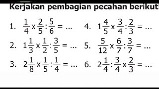 Detail Gambar Perkalian Dan Pembagian Pecahan Nomer 3