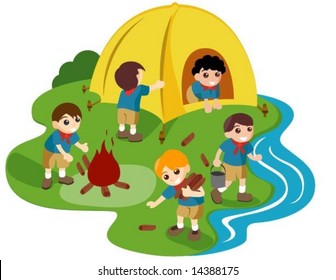 Detail Gambar Perkhemahan Kartun Camp Clipart Nomer 2