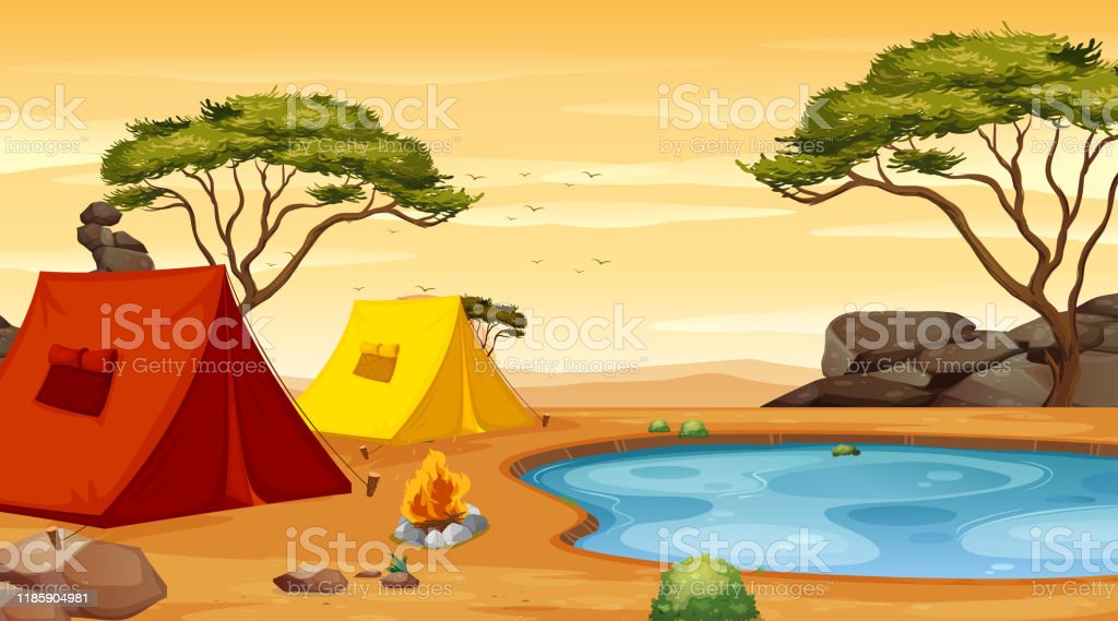 Detail Gambar Perkhemahan Kartun Camp Clipart Nomer 9