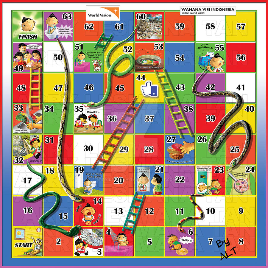 Gambar Permainan Ular Tangga 50  Koleksi Gambar