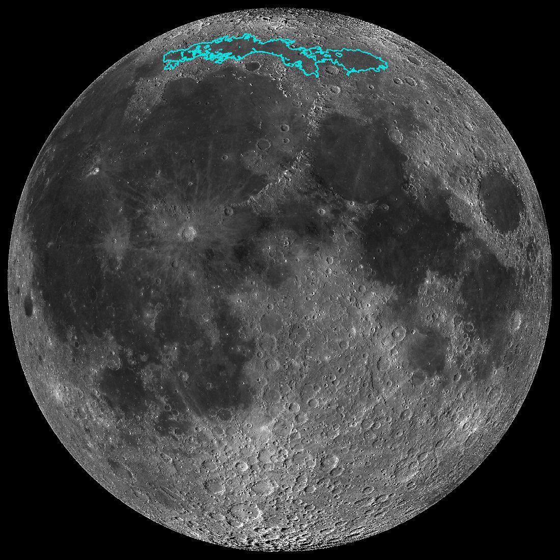 Detail Gambar Permukaan Bulan Nomer 4