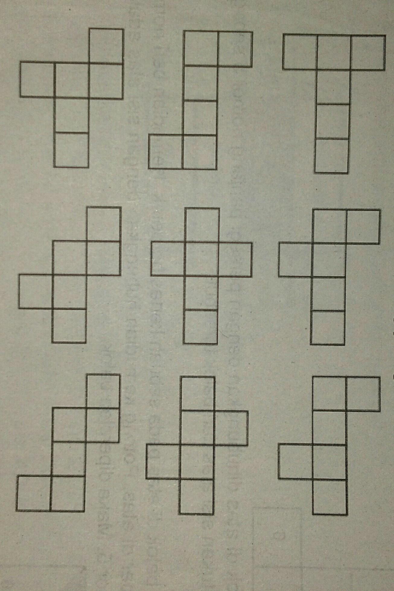 Detail Gambarlah Minimal 4 Jaring Jaring Kubus Nomer 4