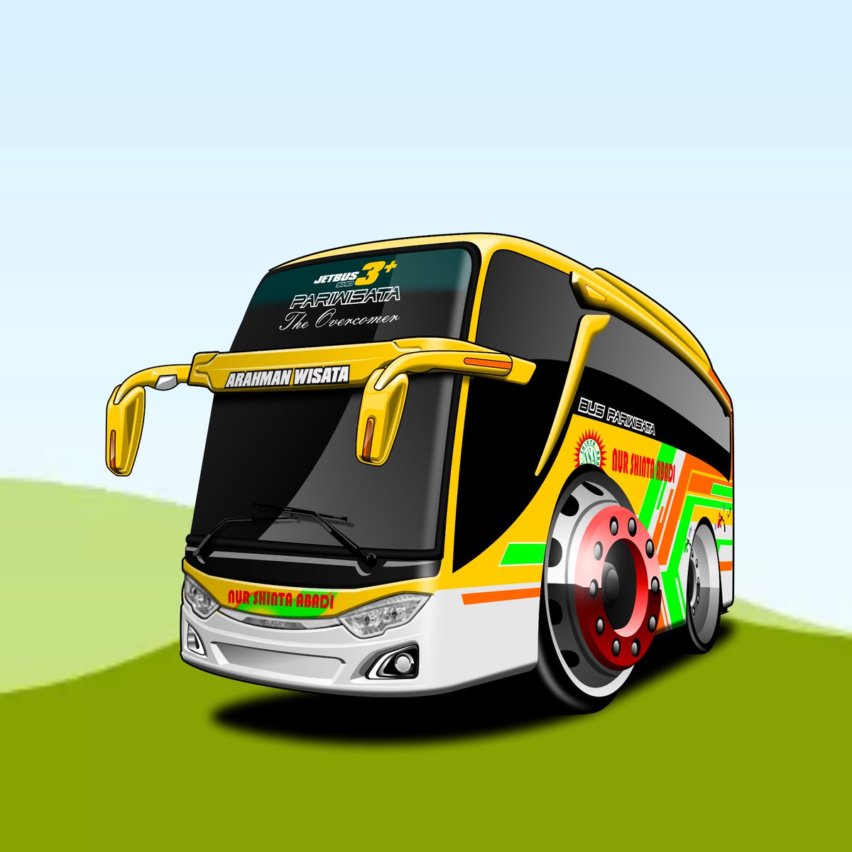 Download Animasi Bus Pariwisata Nomer 3