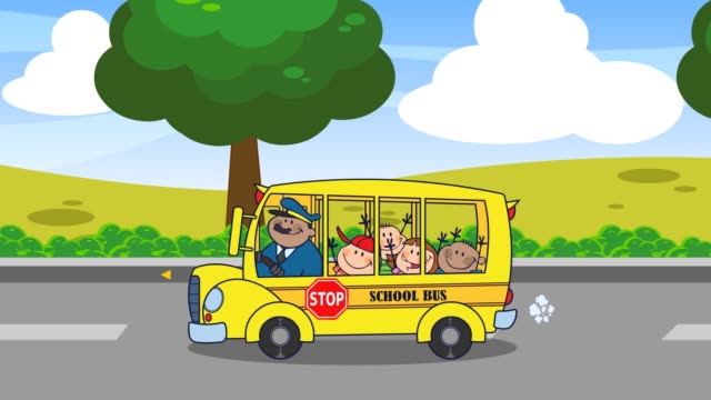 Detail Animasi Bus Sekolah Nomer 19