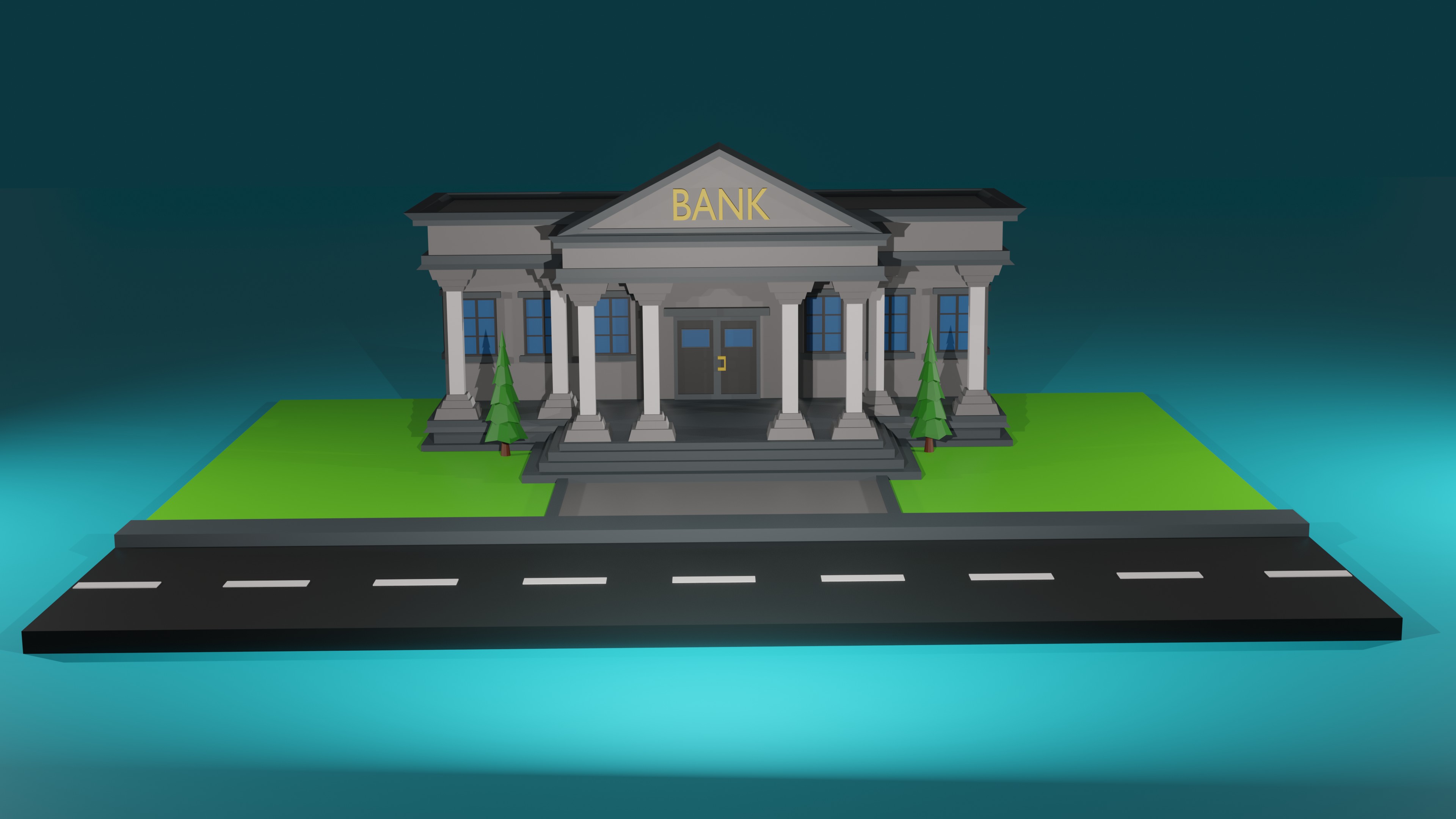 Detail Animasi Gedung Bank Nomer 33