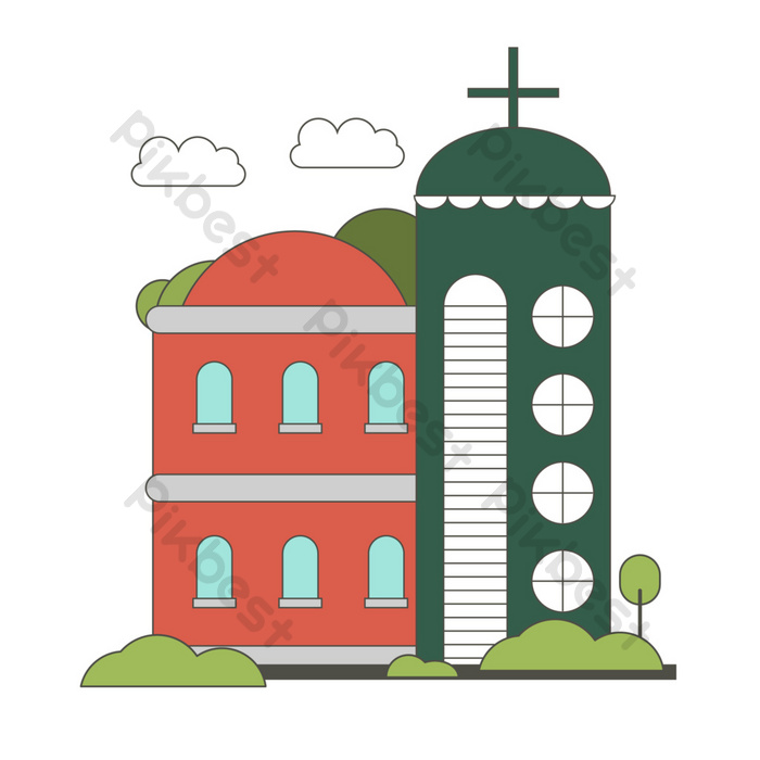 Detail Animasi Gedung Gereja Nomer 33