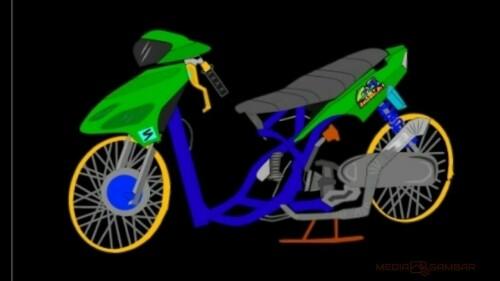 Detail Animasi Kartun Motor Drag Bergerak Nomer 4