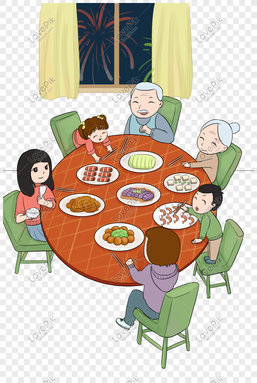 Detail Animasi Makan Bersama Keluarga Nomer 15