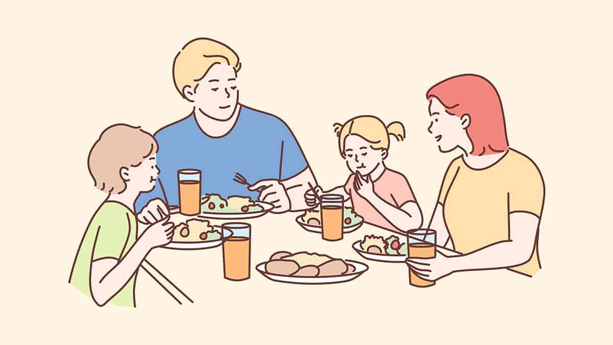 Detail Animasi Makan Bersama Keluarga Nomer 18