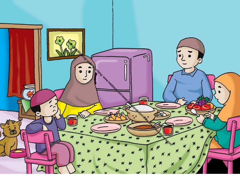 Detail Animasi Makan Bersama Keluarga Nomer 4