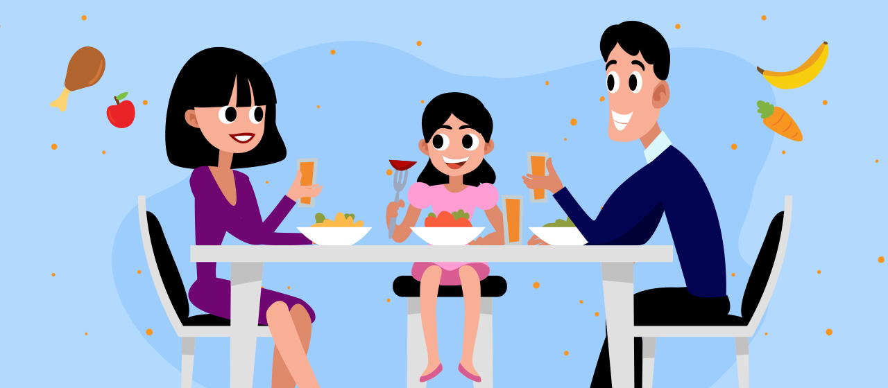 Detail Animasi Makan Bersama Keluarga Nomer 26