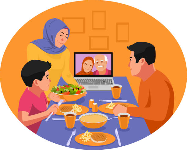 Detail Animasi Makan Bersama Keluarga Nomer 37