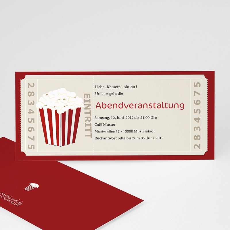 Detail Einladungskarten Kino Nomer 13