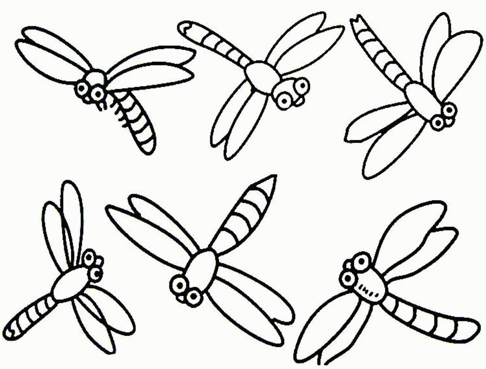 Libelle Ausmalbild - KibrisPDR