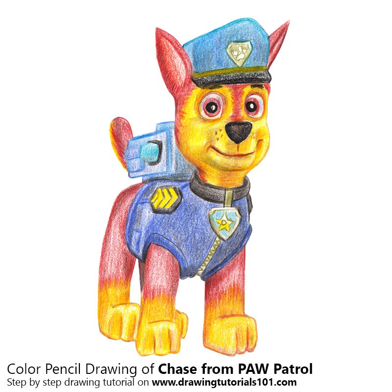 Paw Patrol Chase Zeichnen