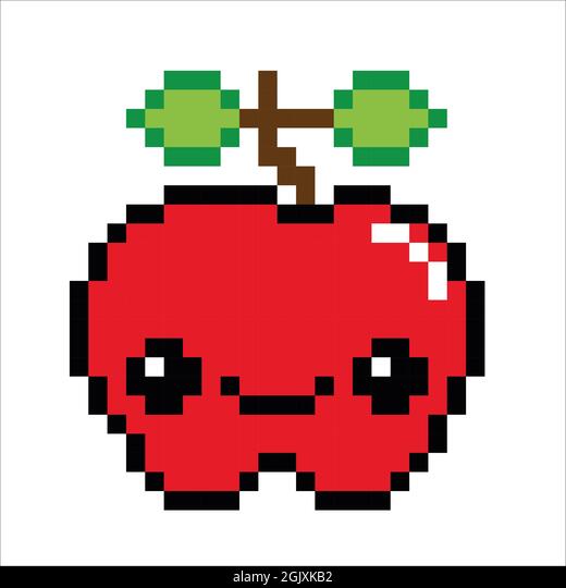 Detail Apfel Pixel Art Nomer 8