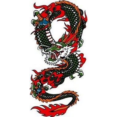 Detail Chinesischer Drache Tattoo Frau Nomer 2