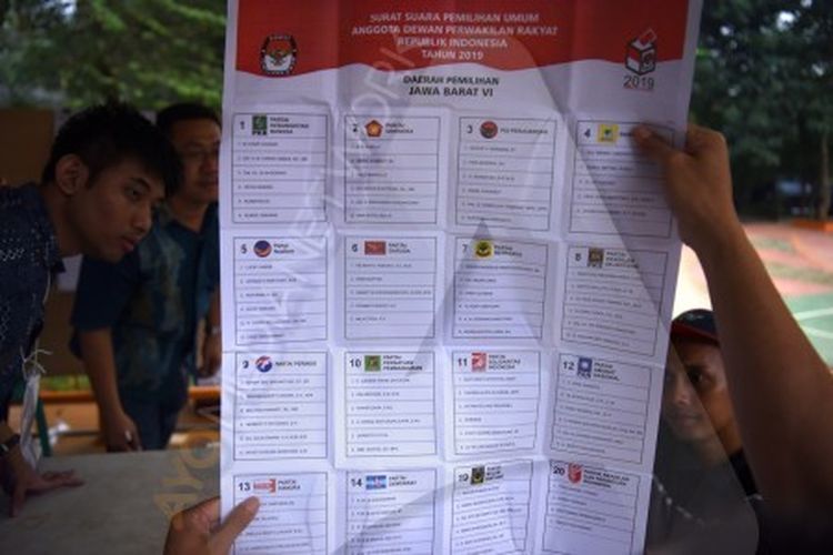 Detail Contoh Warna Surat Suara Pemilu 2019 Nomer 29