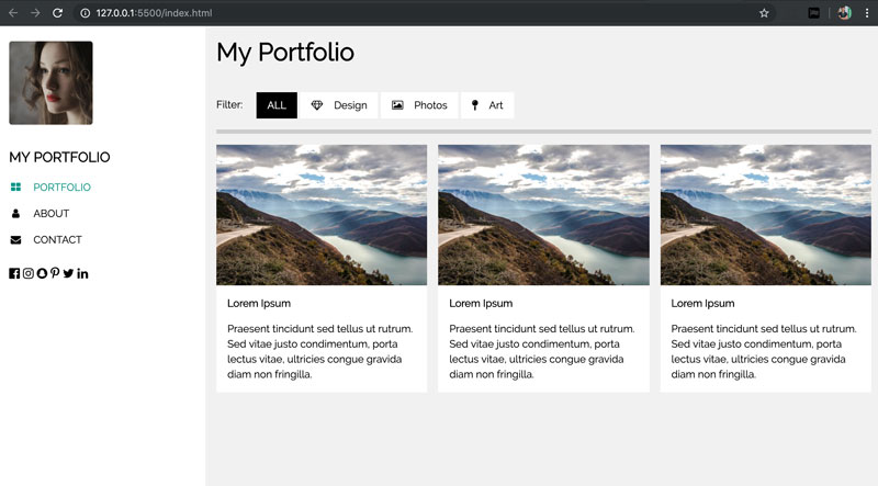 Download Contoh Web Portfolio Nomer 25