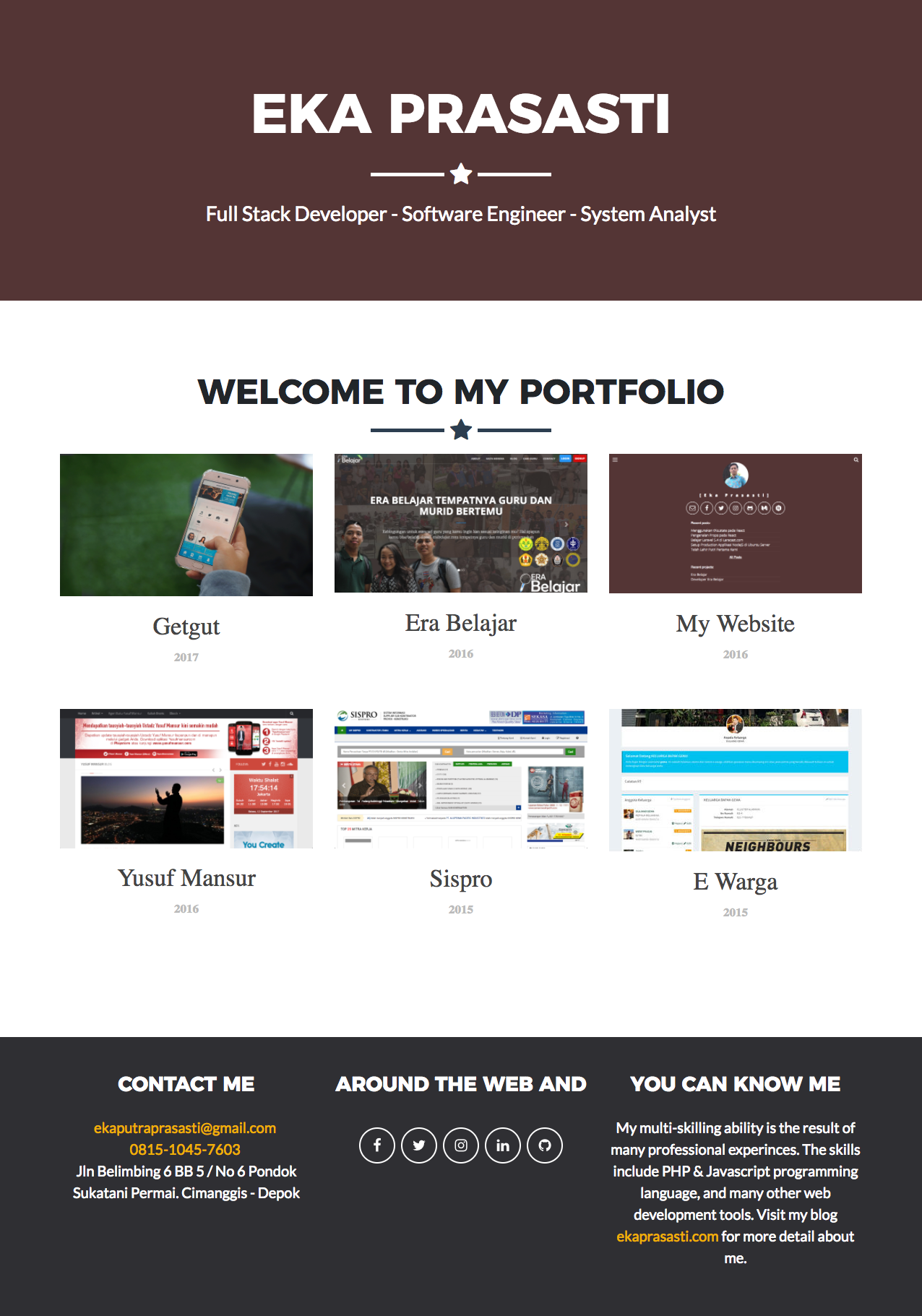 Detail Contoh Web Portfolio Nomer 31