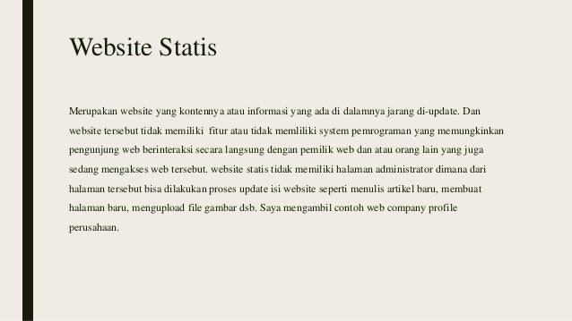 Detail Contoh Web Statis Nomer 38