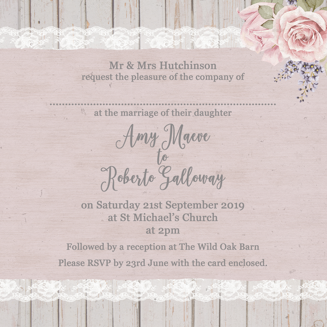 Detail Contoh Wedding Invitation Card Nomer 21