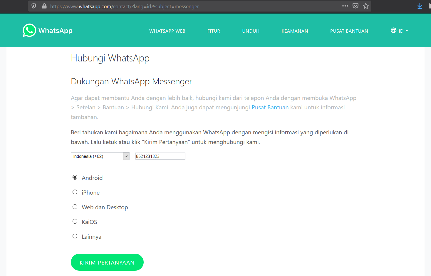 Detail Contoh Whatsapp Id Nomer 41