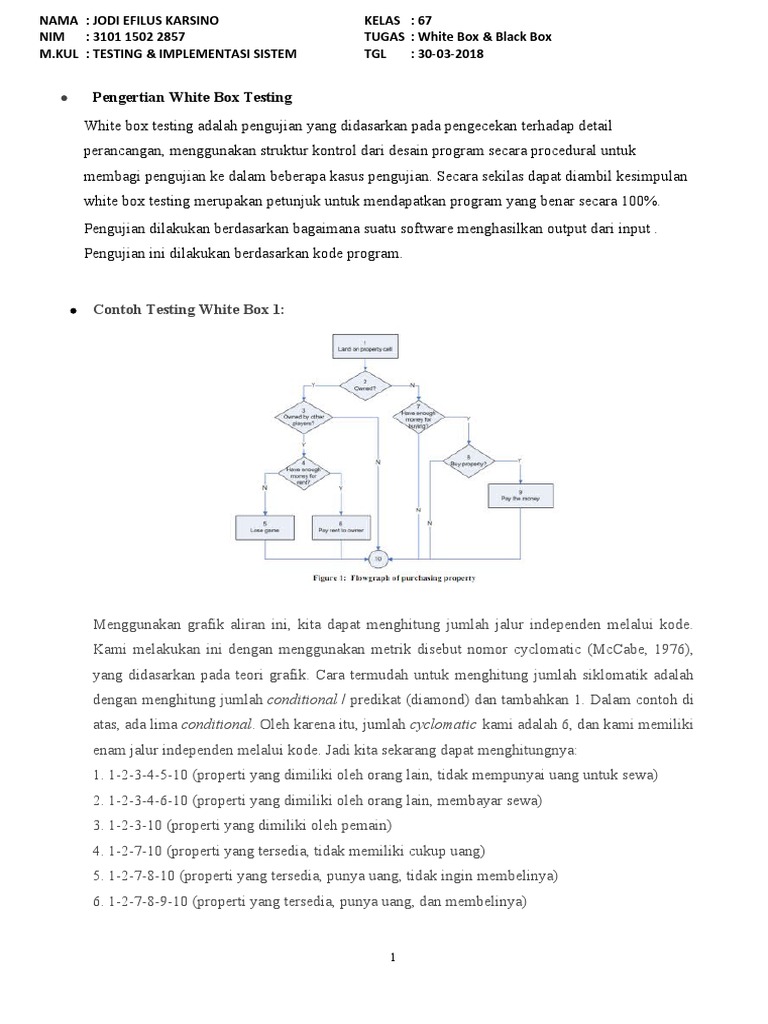 Detail Contoh White Box Testing Nomer 39