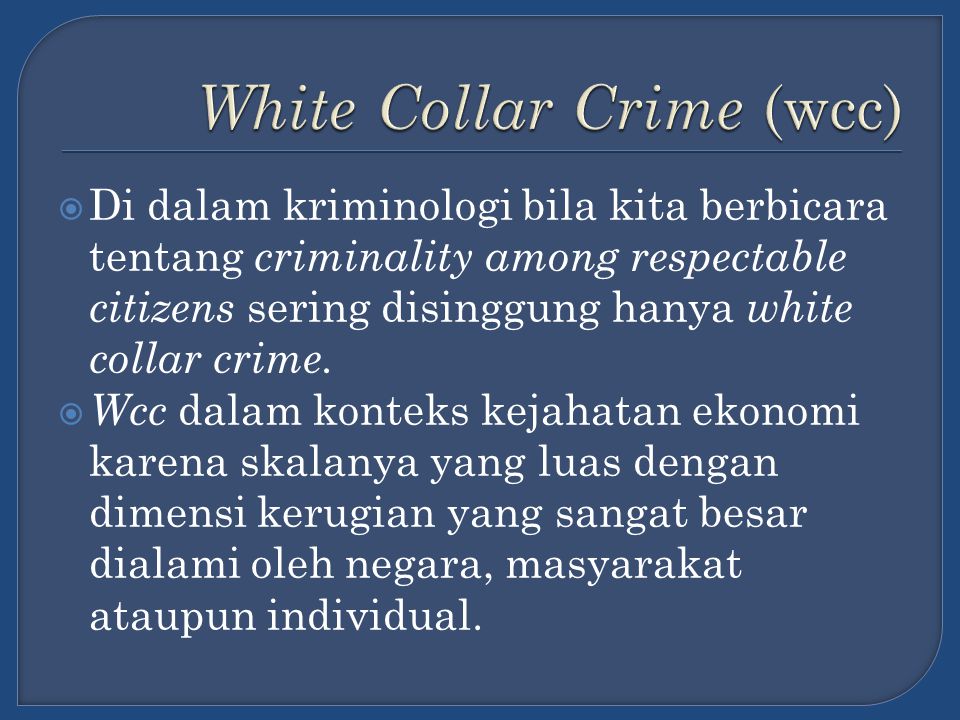 Detail Contoh White Collar Crime Nomer 8